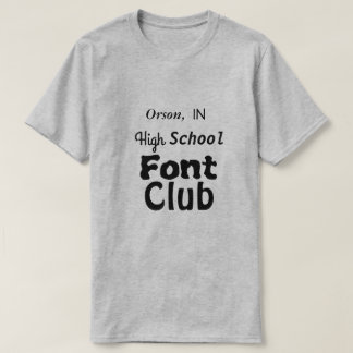 Orson I högstadiumstilsortsklubb T-shirt
