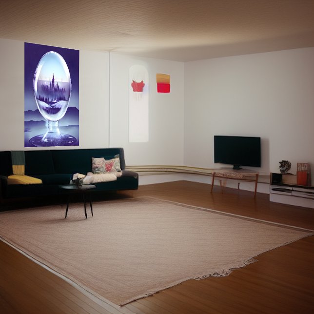 Ort inuti en glasbubbla | AI Art Poster (Skapare uppladdad)