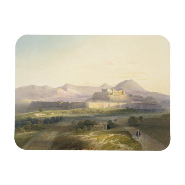 Ort och citadel av Ghuznee, plate 18 från "Scener" Magnet (Horisontell)