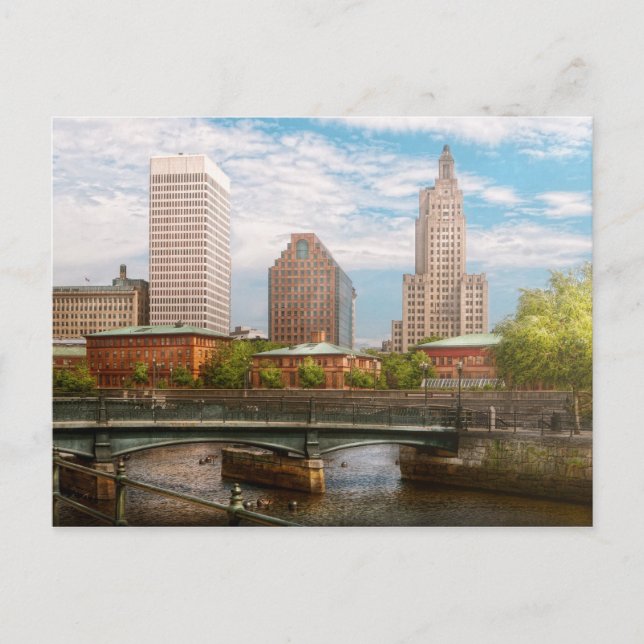 Ort - RI - Providence - The city of Providence Vykort (Framsida)