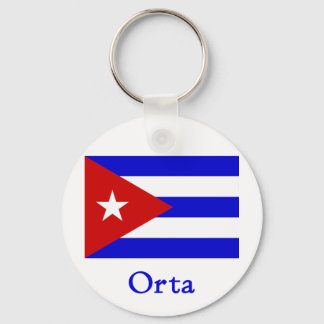 Orta Cuban Flagga Nyckelring