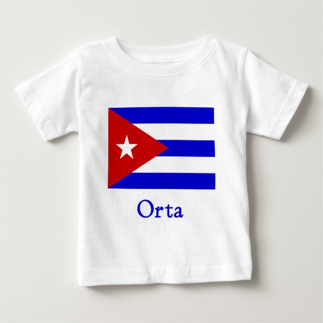 Orta Cuban Flagga Tee (Framsida)