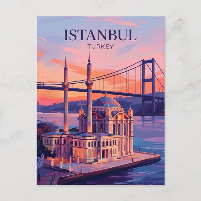 Ortaköy-moskén Turkiet Vykort (Framsida)