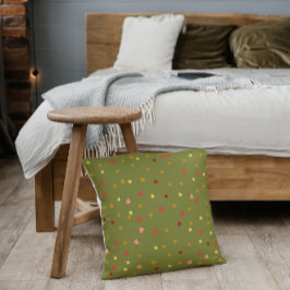 örtartade tonfrön mönster kudde