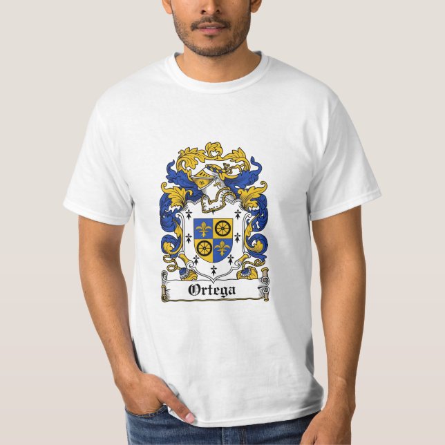 Ortega familjvapensköld - Ortega vapensköld T Shirt (Framsida)