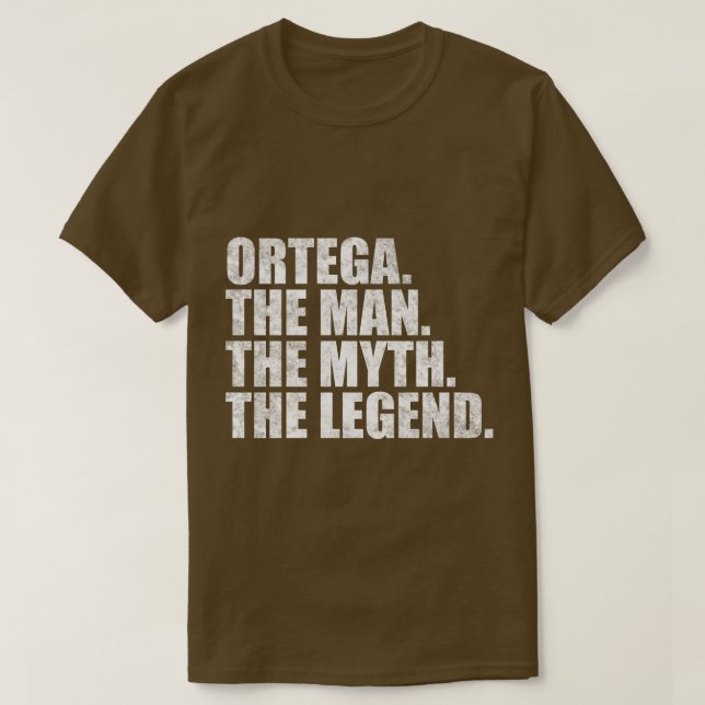 OrtegaOrtega Family namn Ortega, efternamn Ortega  T Shirt (Design framsida)