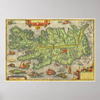 Ortelius Island Poster