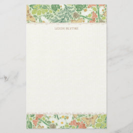 Örter, bär, Butterfly Personlig Stationery Brevpapper