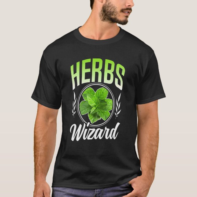 Örter Guiden Herbalist Herbalism Herb  T Shirt (Framsida)