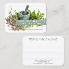 Örter Health Beauty - Affärskort Visitkort
