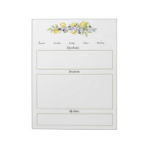 Örter Lemons Botaniska sidor med oradade recept