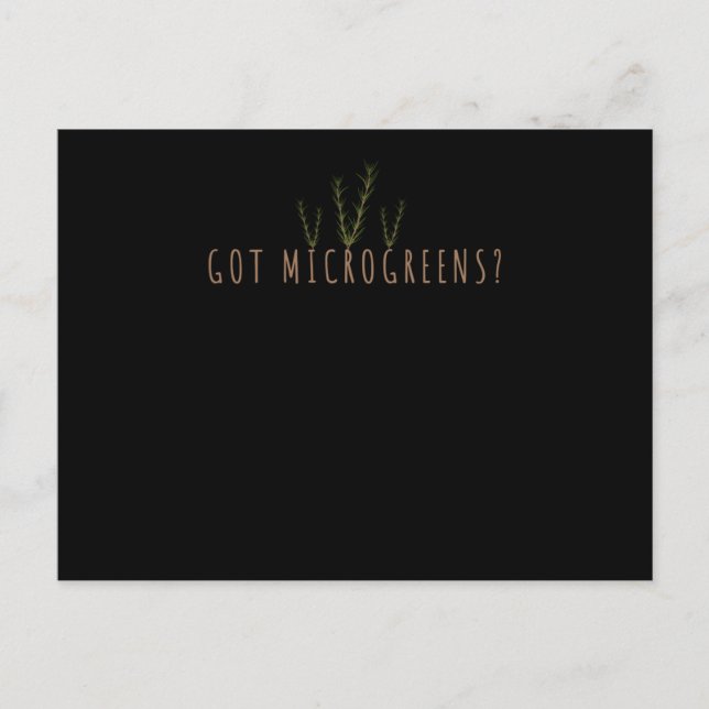  Örter mikroGröntar Vykort (Framsida)