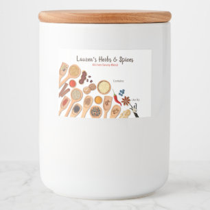 Örter och kryddetiketter för anpassade mat etiketter