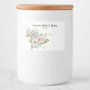 Örter och kryddetiketter för anpassade mat etiketter