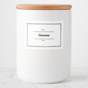 Örter- och kryddmärkning för Burk Mat Etiketter