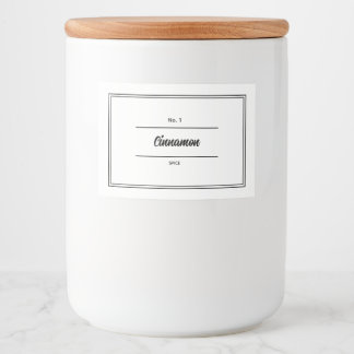 Örter- och kryddmärkning för Burk Mat Etiketter