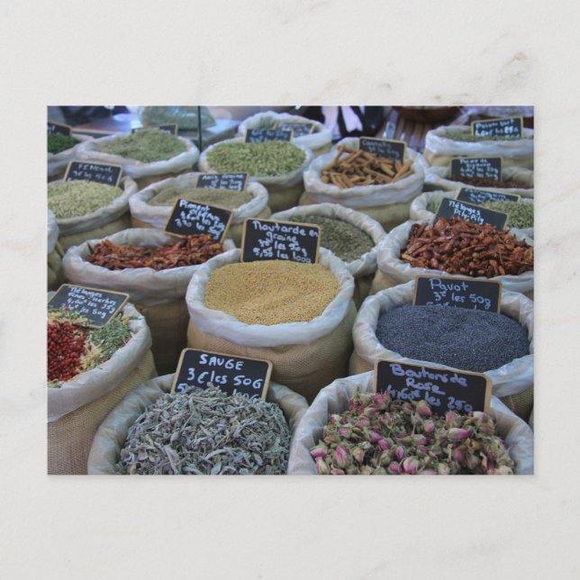 Örter och kryddor vykort (Framsida)
