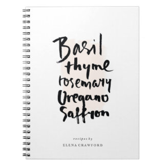 Örter Penseltypografi - anteckningsbok