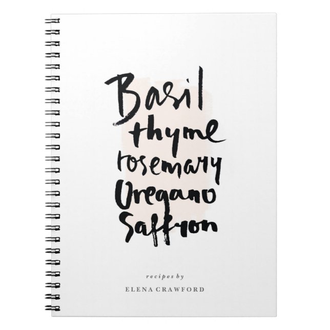 Örter Penseltypografi - anteckningsbok (Framsidan)