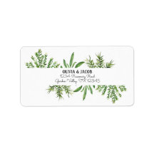 Örter Rosemary Thyme Botanical Grey Bröllop La La