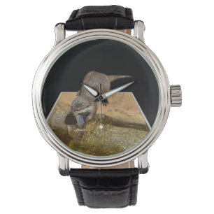 Örtfisken, Manar Leather Watch. Armbandsur