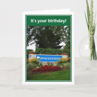 Ortho Docs Dental Funny Jewish Birthday Card Kort