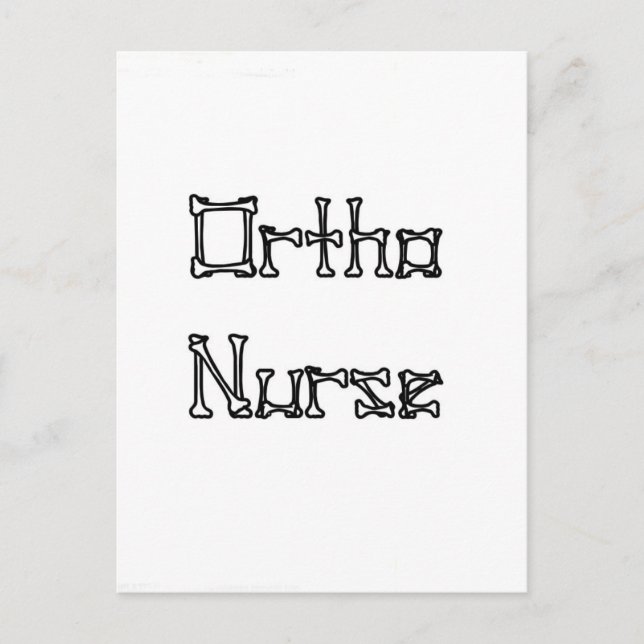 Ortho Nurse Vykort (Framsida)