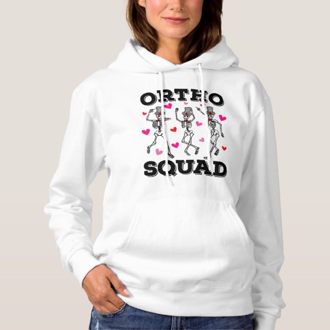 Ortho Squad Dancing Skeleton Valentine Women T Shirt (Framsida)