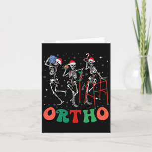 Ortho Squad Dancing Skeletons jul Orthopedic Kort