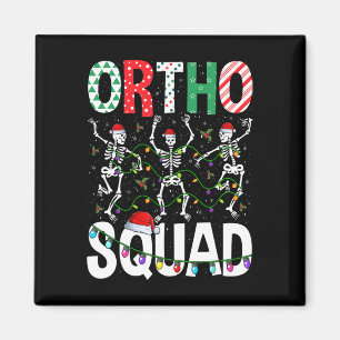 Ortho Squad jul Skeleton Orthopedic Nurse Li Magnet