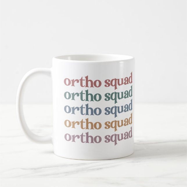 Ortho Squad Orthodontist Orthopedics Nurse Gift Kaffemugg (Vänster)