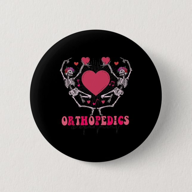Ortho Squad Retro Valentine#39;s Day Nurse Orthope Knapp (Framsida)