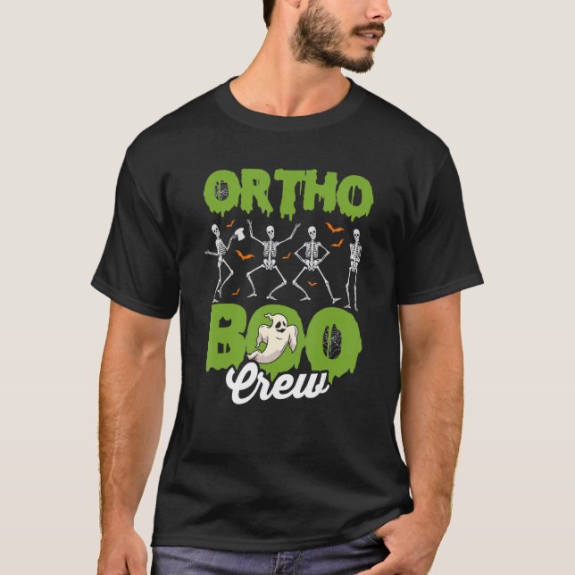Ortho Squad Spooky Ortho Orthopedic Halloween Boo  T Shirt (Framsida)