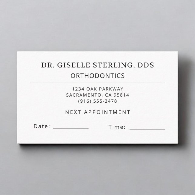 Orthodontics Dentistry Dentist Appointment Card Visitkort (Skapare uppladdad)