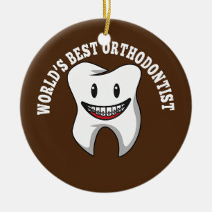 Orthodontist dentist Teeth Braces Orthodontics Julgransprydnad Keramik