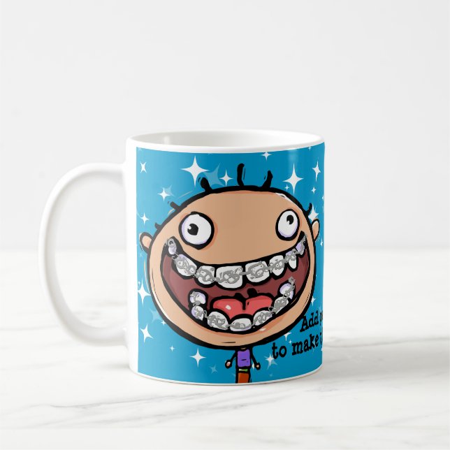 Orthodontist. Gåva. Personligkaffekopp Kaffemugg (Vänster)