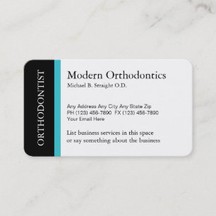 Orthodontistläkarundersökningprofessionell Visitkort