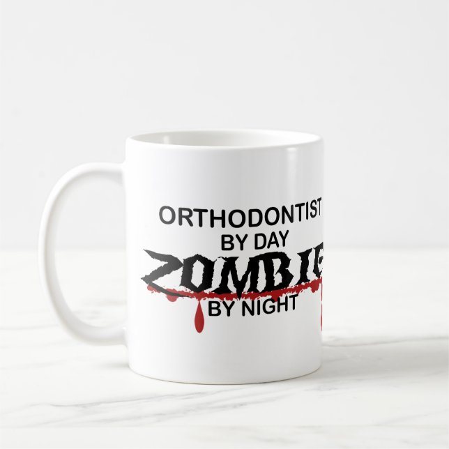 OrthodontistZombie Kaffemugg (Vänster)