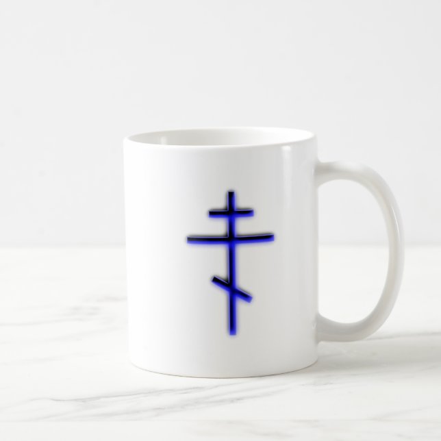 orthodoxes Kreuz orthodox cross Kaffemugg (Höger)