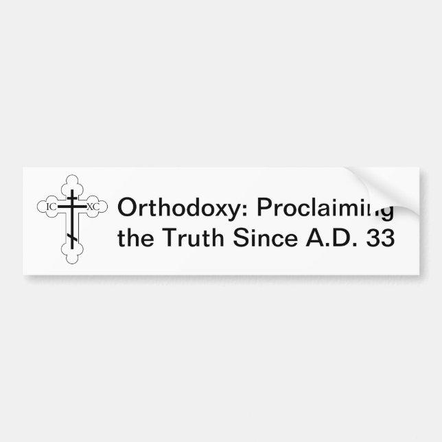 Orthodoxy: Proklamera sanningen efter A.D. 33 Bildekal (Framsidan)
