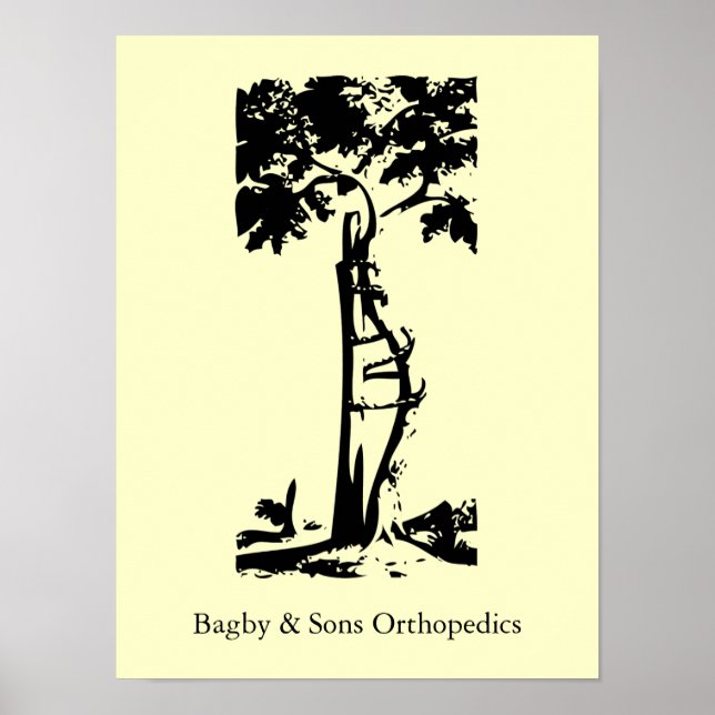 Orthopedic Croled Träd Poster (Framsidan)