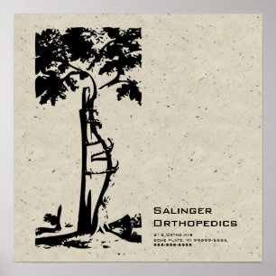 Orthopedic Croled Träd Speckle Poster