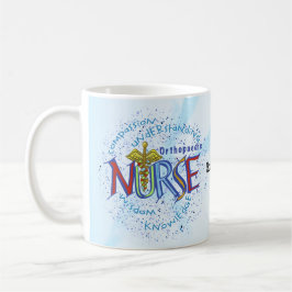 Orthopedic Nurse Motto anpassningsbars sjuksköters Kaffemugg