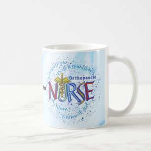 Orthopedic Nurse Motto anpassningsbars sjuksköters Kaffemugg