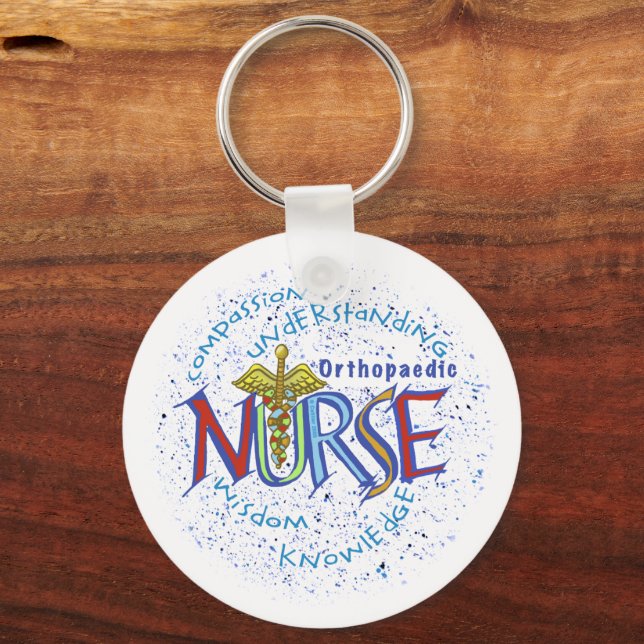 Orthopedic Nurse Motto Nyckelring (Framsida)