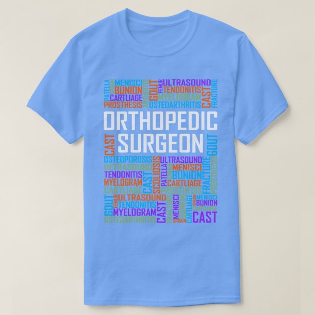 Orthopedic Surgeon Ord T Shirt (Design framsida)
