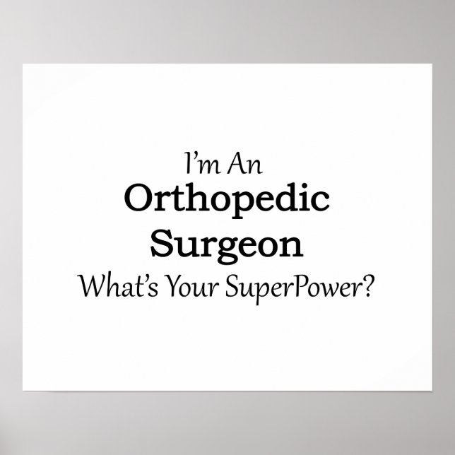 Orthopedic Surgeon Poster (Framsidan)