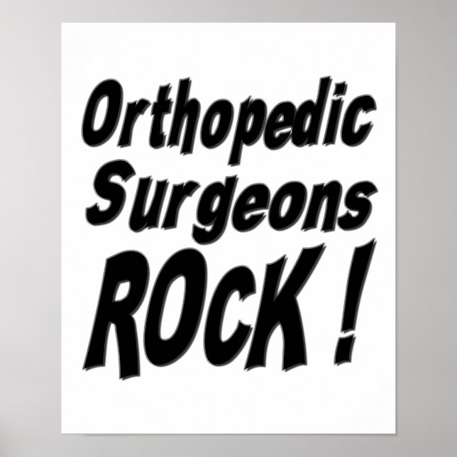 Orthopedic Surgeons Sten! Poster utskrift (Framsidan)