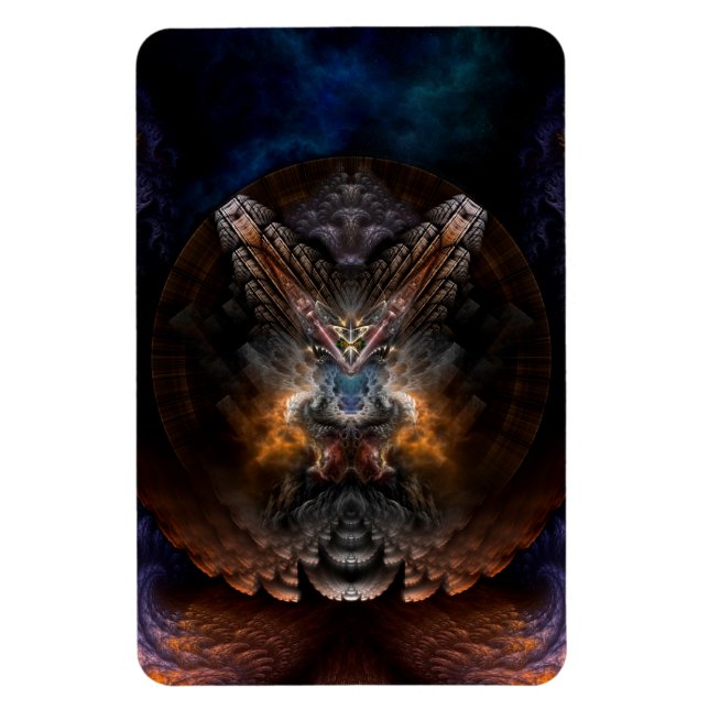 Orthricon Fractal Art Photo Magnet (Vertikal)