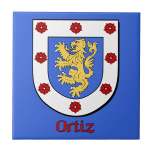 Ortiz Family Shield Kakelplatta